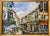 Blue Small French Cityscape Oil Painting, Paris France Street Scene Painting For Sale - Image 8 of 8