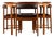 Mid-Century Dunvegan Extendable Teak Dining Table and Chairs by Tom Robertson for McIntosh, Set of 5 For Sale
