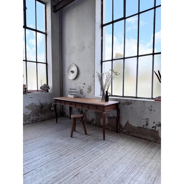 Vintage Oak Console Desk, 1960s For Sale - Image 4 of 18