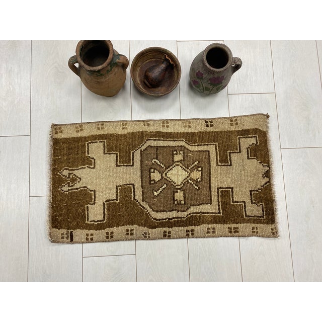 Handmade wool carpet in Turkish Anatolia , Vintage Oushak Rug,Turkish Vintage Anatolian Rug, Handmade wool Rug . One Of...