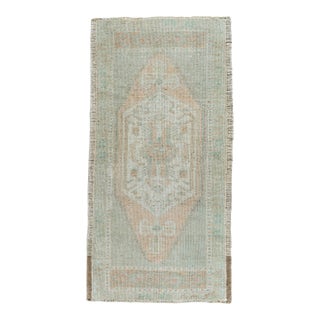 Turkish Mini Rug Oriental Hand Knotted Vintage Rug 1'8" x 3'4" #16877 For Sale