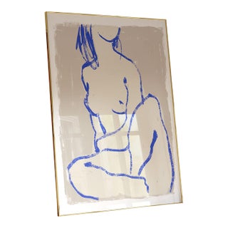 Contemporary Female Silhouette Giclee Print For Sale