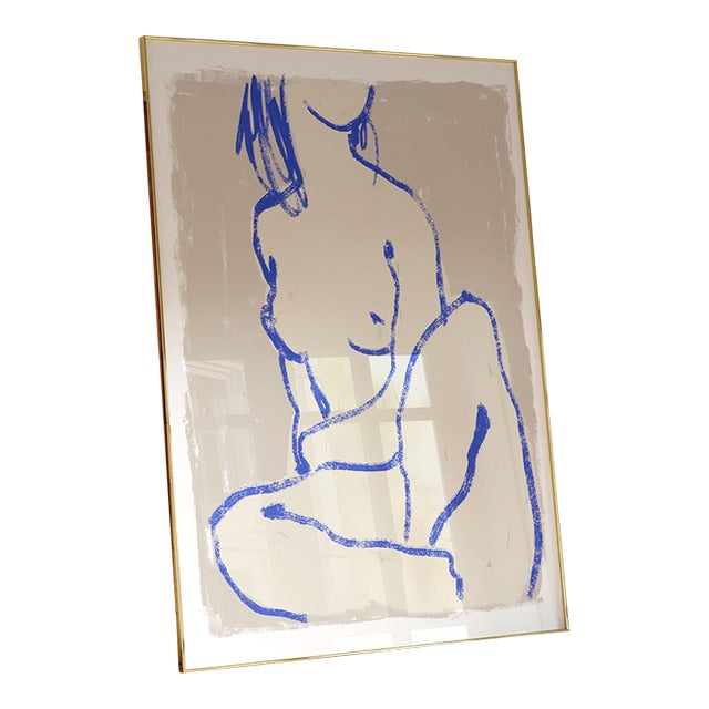 Contemporary Female Silhouette Giclee Print For Sale