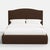 Spritely Home Camille Chocolate Linen Blend Platform Bed, Full/Double For Sale - Image 4 of 7