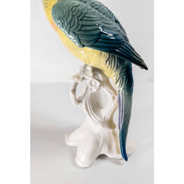 19th Century German Porcelain Macaw or Parrot Type Figure by Karl Ens For Sale - Image 9 of 11