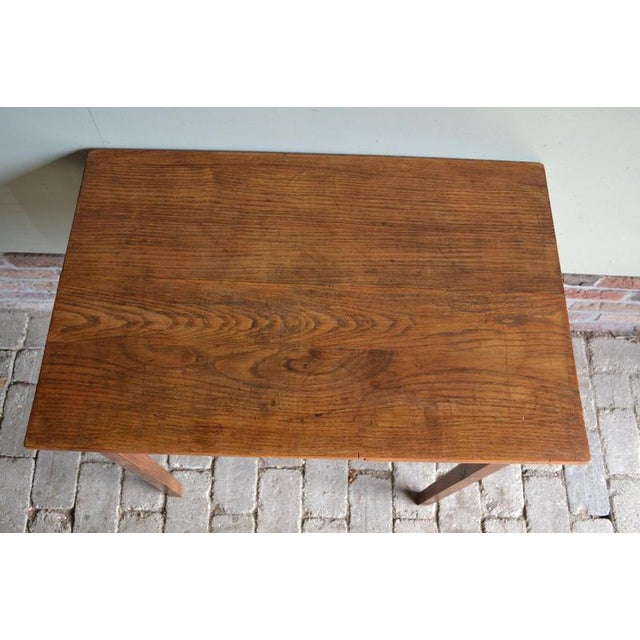 Antique Oak Writing Desk with Chair, Set of 2 For Sale - Image 5 of 10