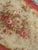 Fine antique Aubusson tapestry, with a beautiful floral design and beautiful colors with red, pink, purple, green and...
