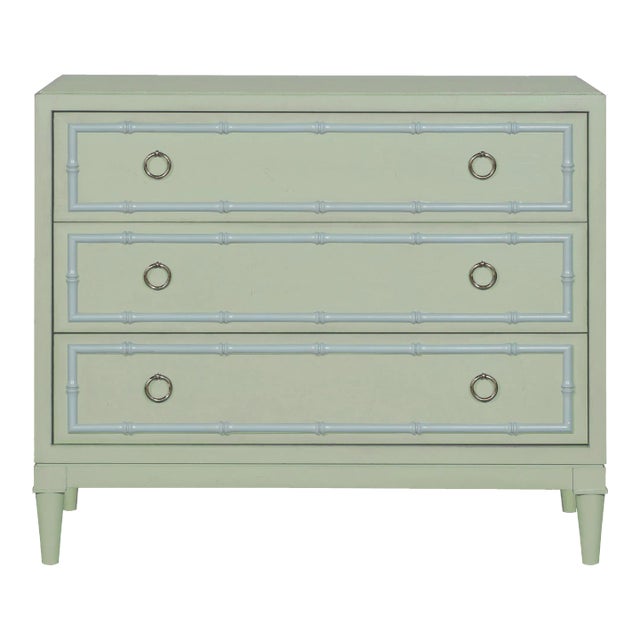 Casa Cosima Emma Nightstand, Salisbury Green and Iceberg For Sale