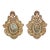 Pair Antique Carved and Gilded Wood Wall Reliquary Plaque With Angel Crests For Sale