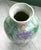 Ceramic Vintage Late 20th Century Pastel Waterlily Chinoiserie Vase For Sale - Image 7 of 10