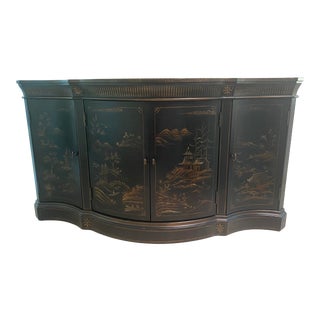 Ethan Allen Vivianne Serpentine Console Chest For Sale