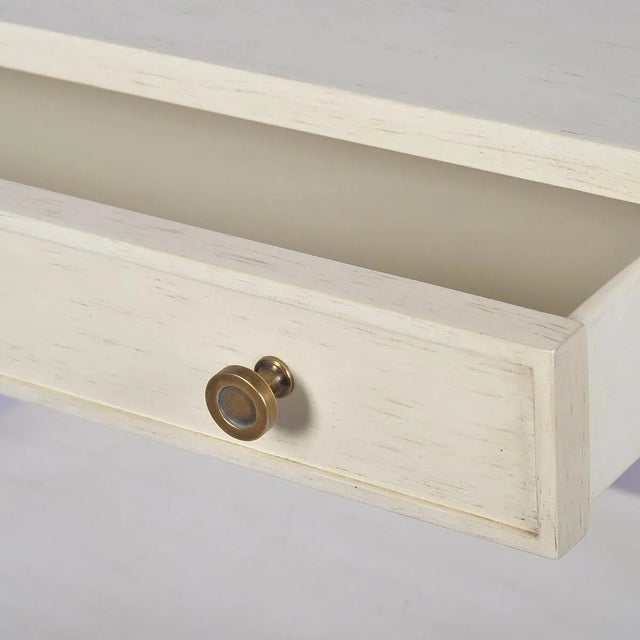 Not Yet Made - Made To Order Classic Drift White Rectangular Nightstand For Sale - Image 5 of 6