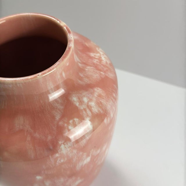 Astra Ware Vase in Rose Pink Drip Glaze from Minton Hollins, England, 1920s For Sale - Image 9 of 10
