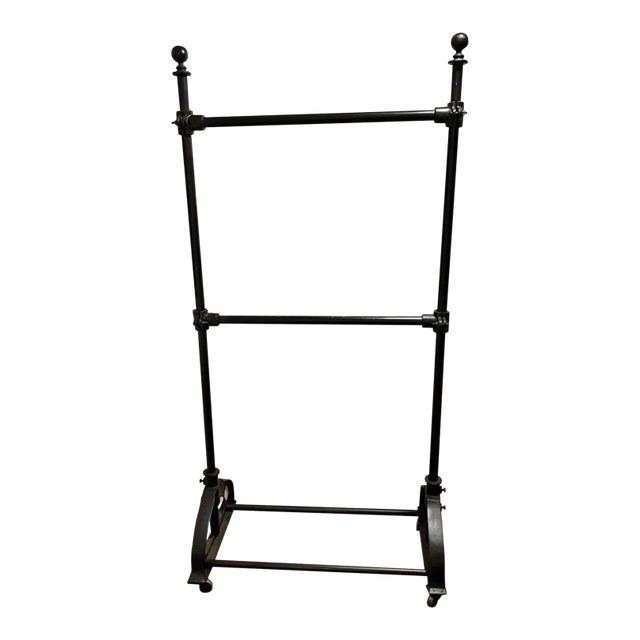 Cast Iron French Industrial Clothing Rack Restoration Hardware For Sale