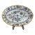Antique Meissen Blue Onion Rich Gilded Large 18" Scalloped Platter For Sale