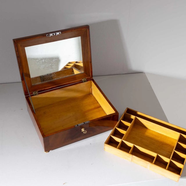 Biedermeier Jewelry Box For Sale - Image 10 of 15