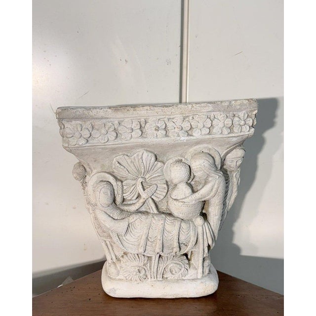 1920s Vintage Reconstituted Stone Capital, 1920s For Sale - Image 5 of 8