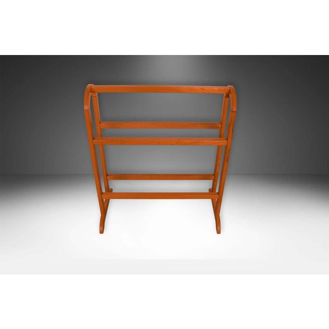1970s MidCentury FBJ Mobler Danish Denmark Teak Blanket Stand Rack For Sale - Image 4 of 12