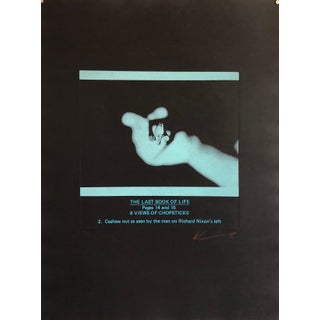 Les Levine, Large Conceptual "Last Book of Life" Photo Etching 1970s Pop Art Photograph, c.1978 For Sale