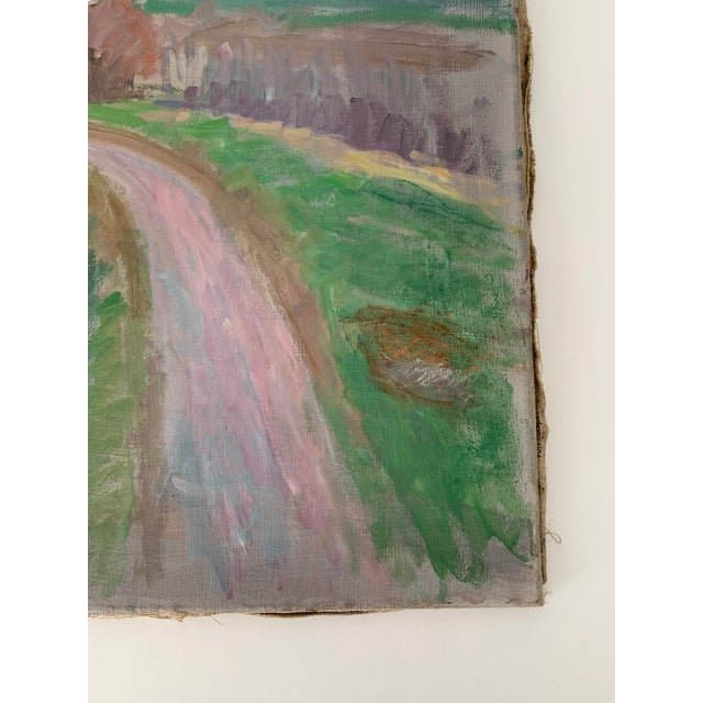 1960s Kaspar Ilg Oil on Canvas Landscape Painting For Sale - Image 6 of 10