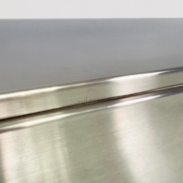 Italian Mid-Century Modern Rectangular Metal Coffee Table, 1970s For Sale - Image 12 of 18