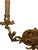 Mid 20th Century Pair of French Gilt Bronze Louis XV Style Two-Light Wall Sconces For Sale - Image 4 of 9