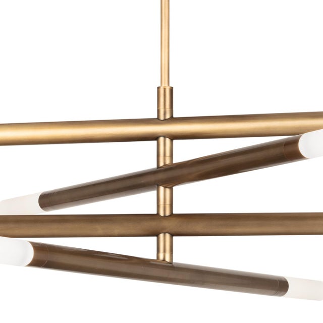 Traditional Regina Andrew Wick Steel Chandelier, Natural Brass For Sale - Image 3 of 6