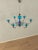 Postmodern Blue Chandelier, 1980s For Sale - Image 6 of 14
