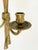 Vintage Brass Double Wall Candle Sconce, 1950s For Sale - Image 6 of 15