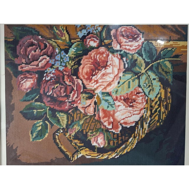 Vintage Wool Embroidery Artworks, 1980s, Set of 2 For Sale - Image 10 of 13