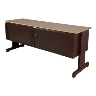 Italian Brown Metal Synthesis 45 Sideboard attributed to Ettore Sottsass for Olivetti, 1970s For Sale
