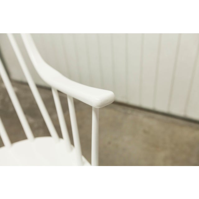 Grandessa Rocking Chair in White Beech attributed to Lena Larsson for Nesto, 1960 For Sale - Image 9 of 18