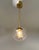 Uno Satin Brass Clear Globe Pendant by Fabio LTD For Sale - Image 6 of 6