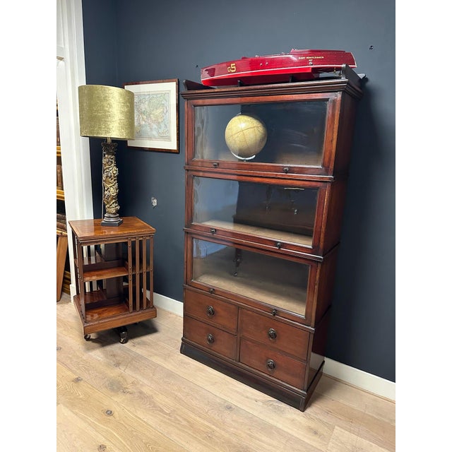 Antique Bookcase in Teak, 1880 For Sale - Image 10 of 16