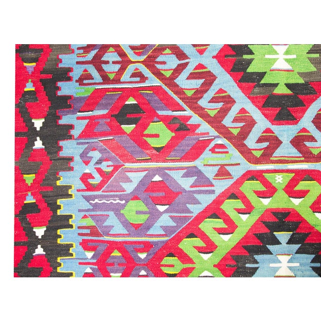Mid-20th Century Turkish Kilim Rug For Sale - Image 10 of 14