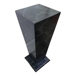 Faux Marble Painted Wooden Pedestal, Circa 1970s