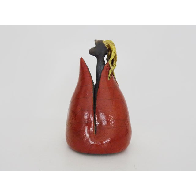 Raku Terracotta Sculpture, 1980s For Sale - Image 3 of 11