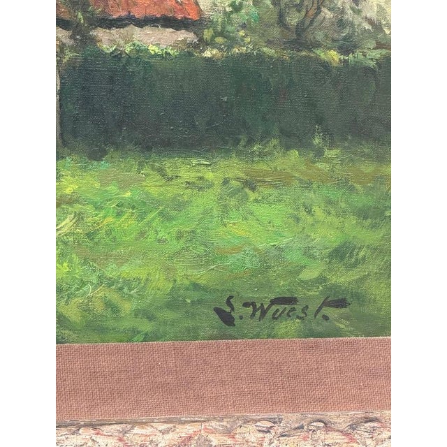 Wuest, Countryside House, Oil on Canvas, Framed For Sale - Image 5 of 10