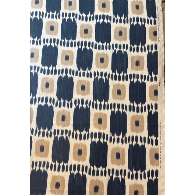 Schumacher Schumacher Kandira Fabric Indigo Blue For Sale - Image 4 of 7