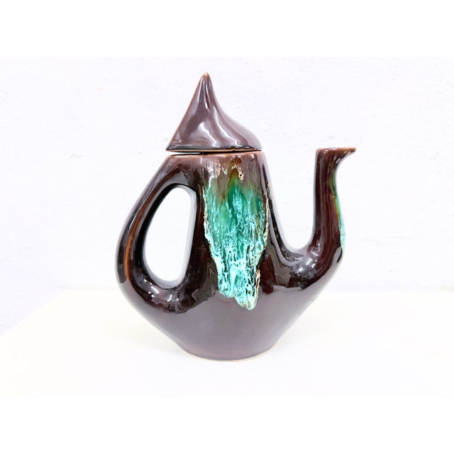 Mid-Century Modern Studio Ceramic Tea Service from Vallauris, France, 1950s, Set of 7 For Sale - Image 3 of 17