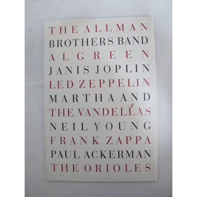 Rock & Roll Hall of Fame 10th Annual 1995 Program Book Led Zeppelin Neil Young For Sale In Portland, OR - Image 6 of 6