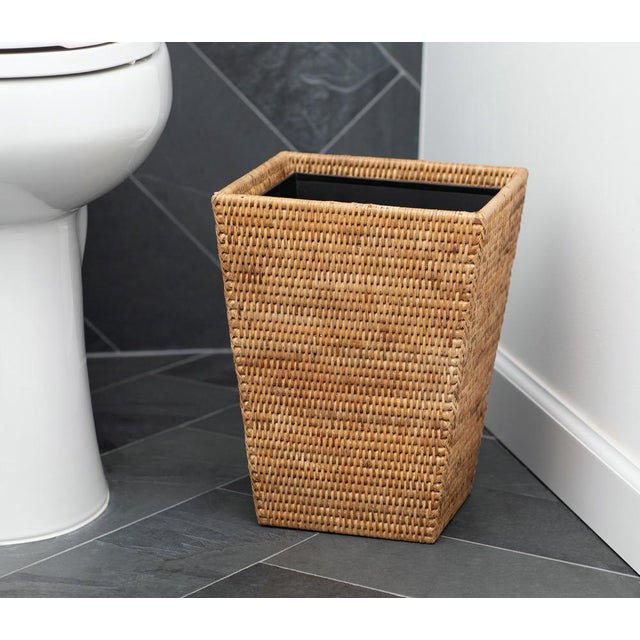 It is important to decorate your home with soul and personality. This Square tapered waste basket with metal liner will...
