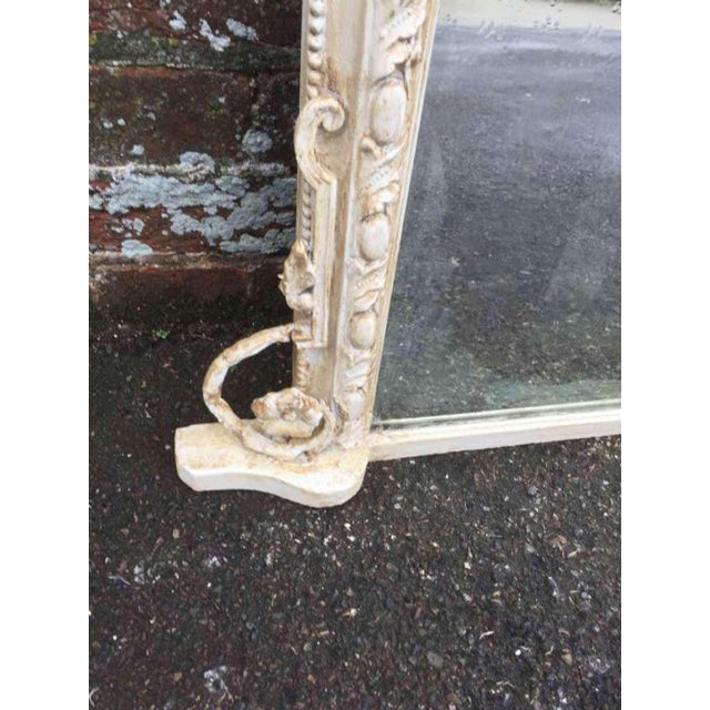 Antique French Overmantle Mirror, 19th Century For Sale - Image 3 of 6