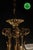 Art Deco Six-Light Chandelier in Brass and Tinted Glass, 1930 For Sale - Image 6 of 18