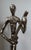Modern Abstract Cast Aluminum Jazz Musician Sculptures, Set of 2, Silver Metal Figurines, Flute & Guitar Players Contemporary Music Decor 16” Statues For Sale - Image 12 of 12