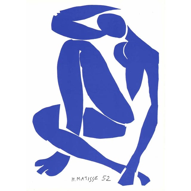 Artist: Henri Matisse Country: France Title: Blue Nude 4 Medium: Lithograph Marks: Not signed, not numbered Paper Size: 14...