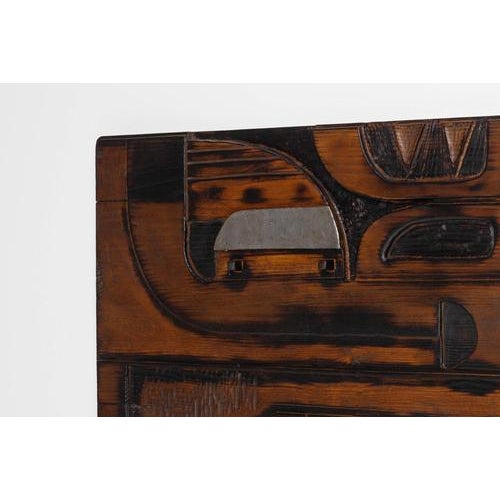 Vintage Wall Panel in Pine by Francesco Pasinato, Italy, 1970s For Sale - Image 14 of 18