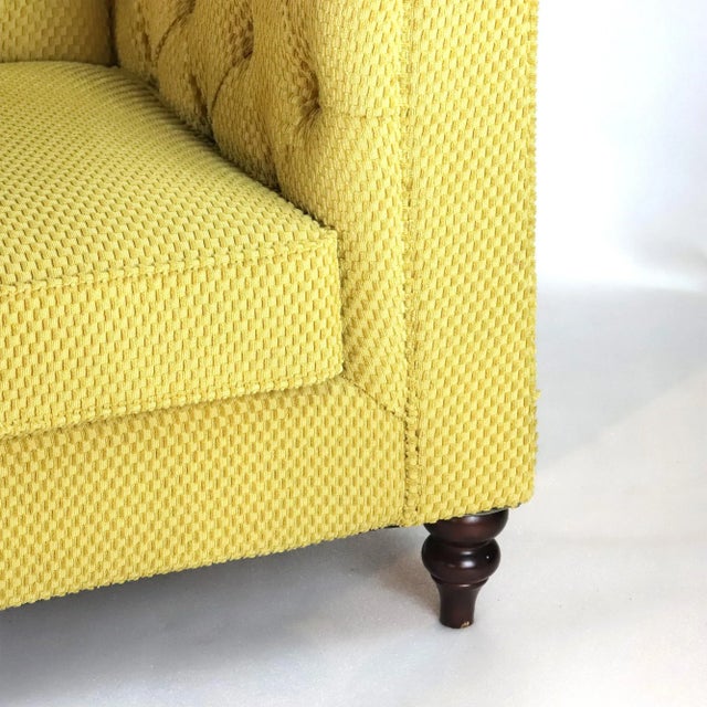 English Chesterfield Style, Fabric Single Sofa For Sale - Image 9 of 11