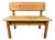 Pine Bench with Storage from Korup Stolefabrik, Denmark, 1970s For Sale