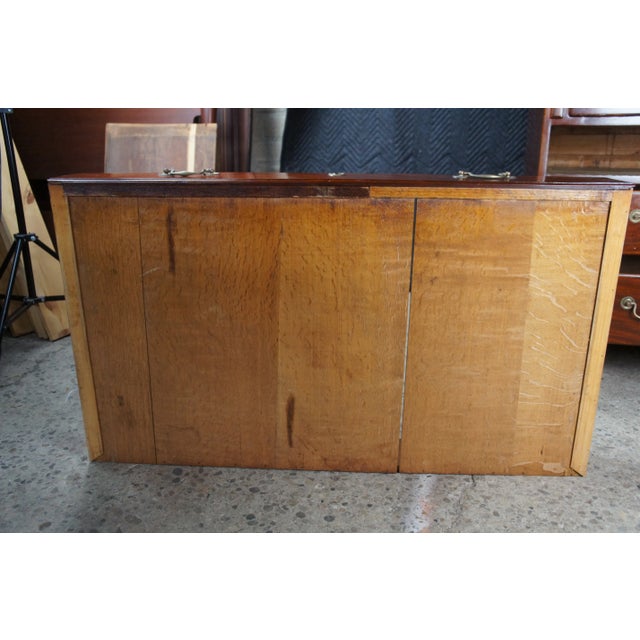 Antique Late 18th Century George III Mahogany Bureau Secretary Desk & Bookcase For Sale - Image 18 of 18
